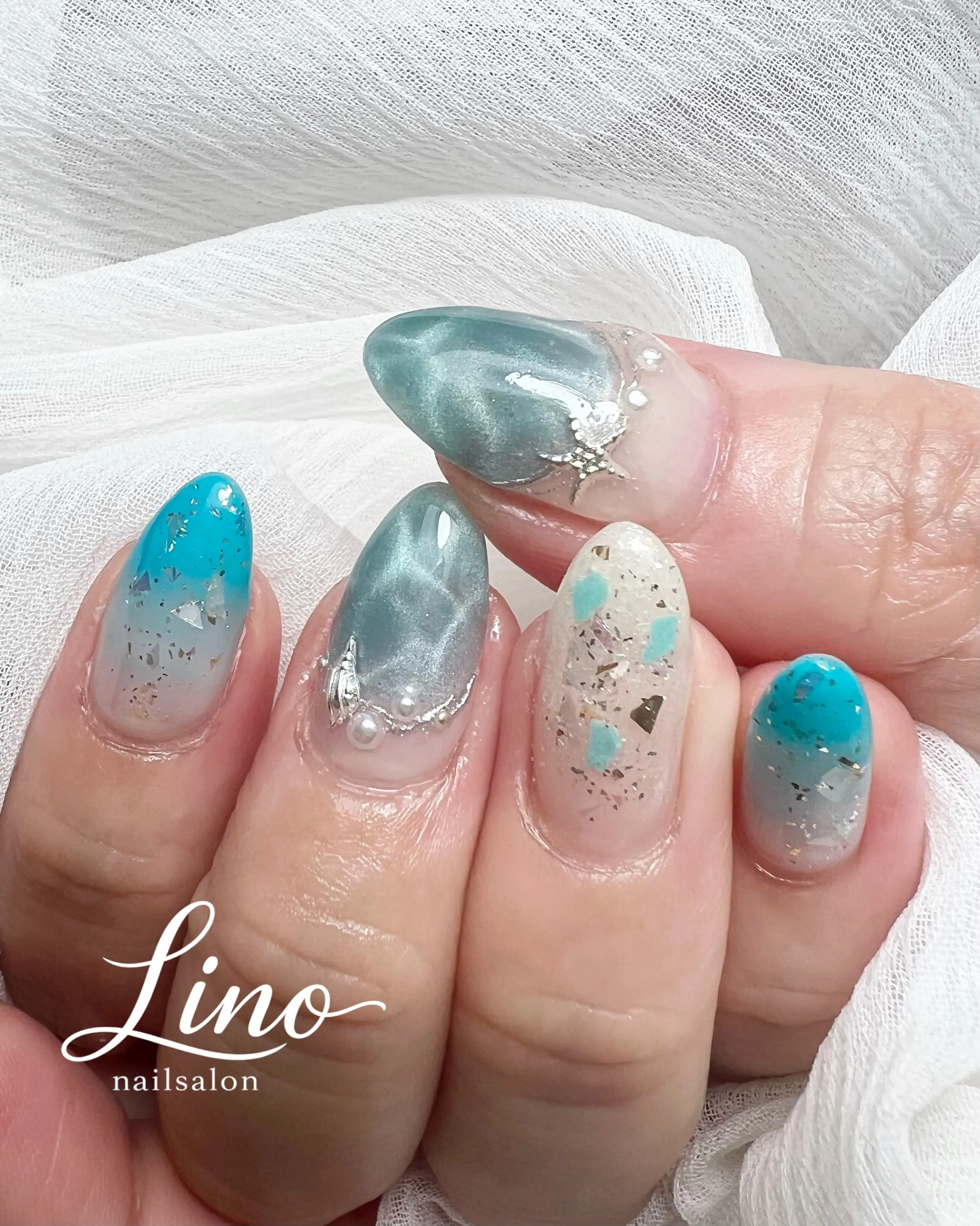 海ネイルで夏を満喫🏝️✨️