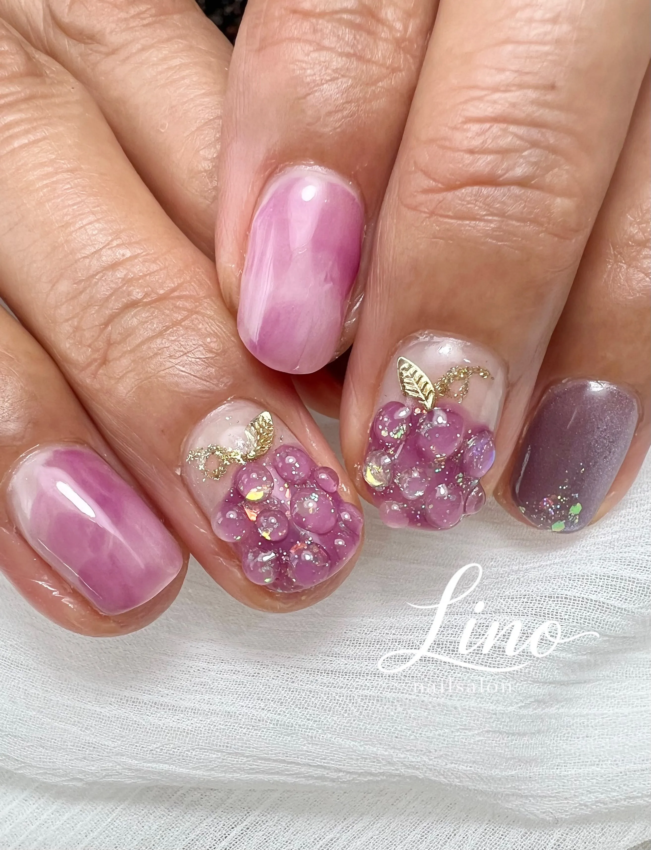 ぶどうネイル🍇