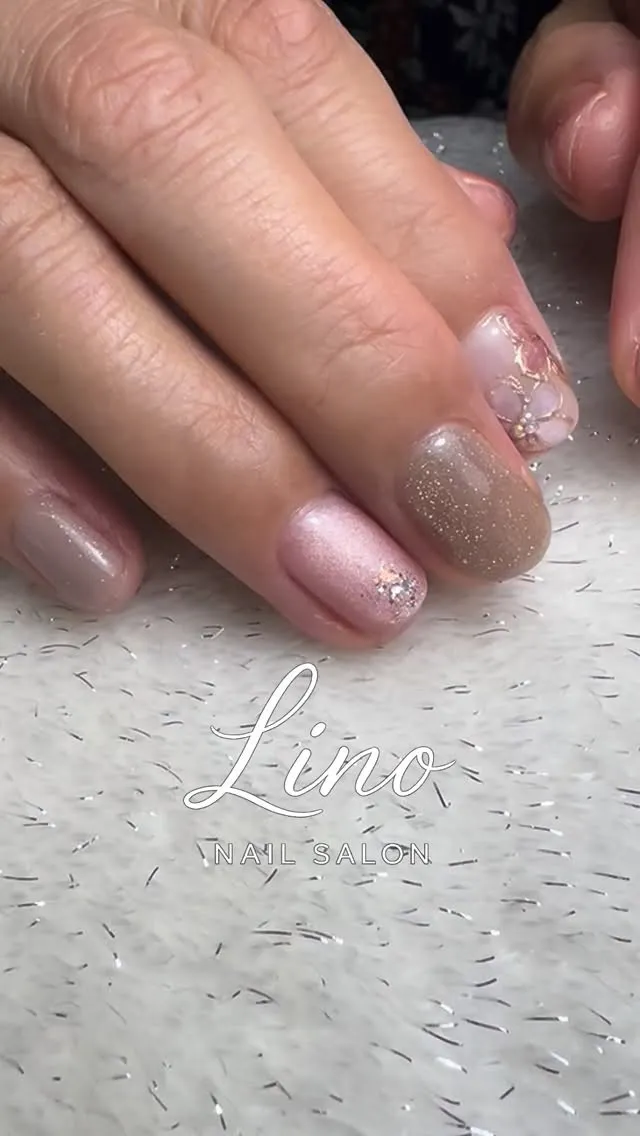 ピンクのお花がポイント！